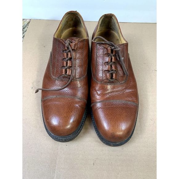 Coach men\'s cap toe Oxford shoes size 10 Brown made in Italy main image 5